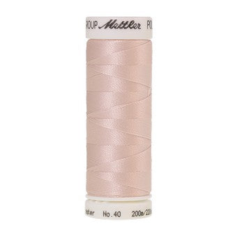 Mettler embroidery thread spool in White Wash (0180) - 40wt 200m