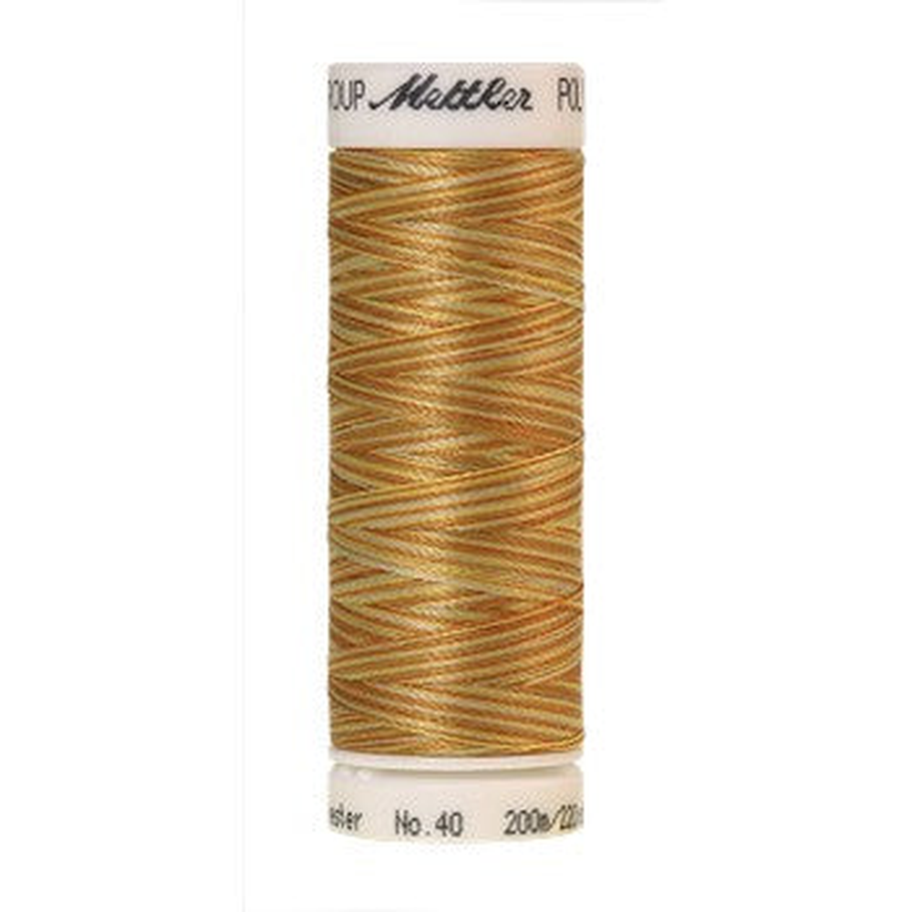 Mettler embroidery thread spool in Amber Mix (9933) - 40wt 200m