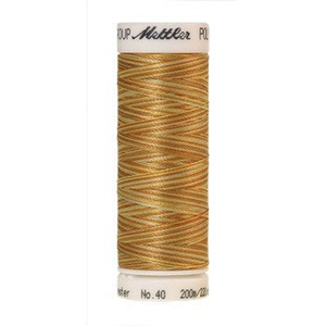 Mettler embroidery thread spool in Amber Mix (9933) - 40wt 200m