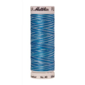 Mettler embroidery thread spool in Aqua Waters (9930) - 40wt 200m