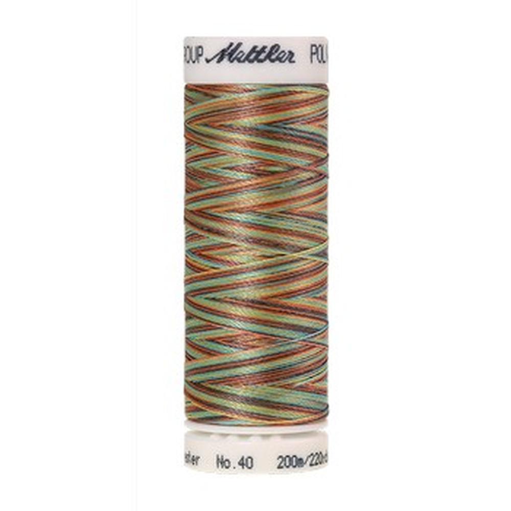 Mettler embroidery thread spool in Coastal Mix (9974) - 40wt 200m