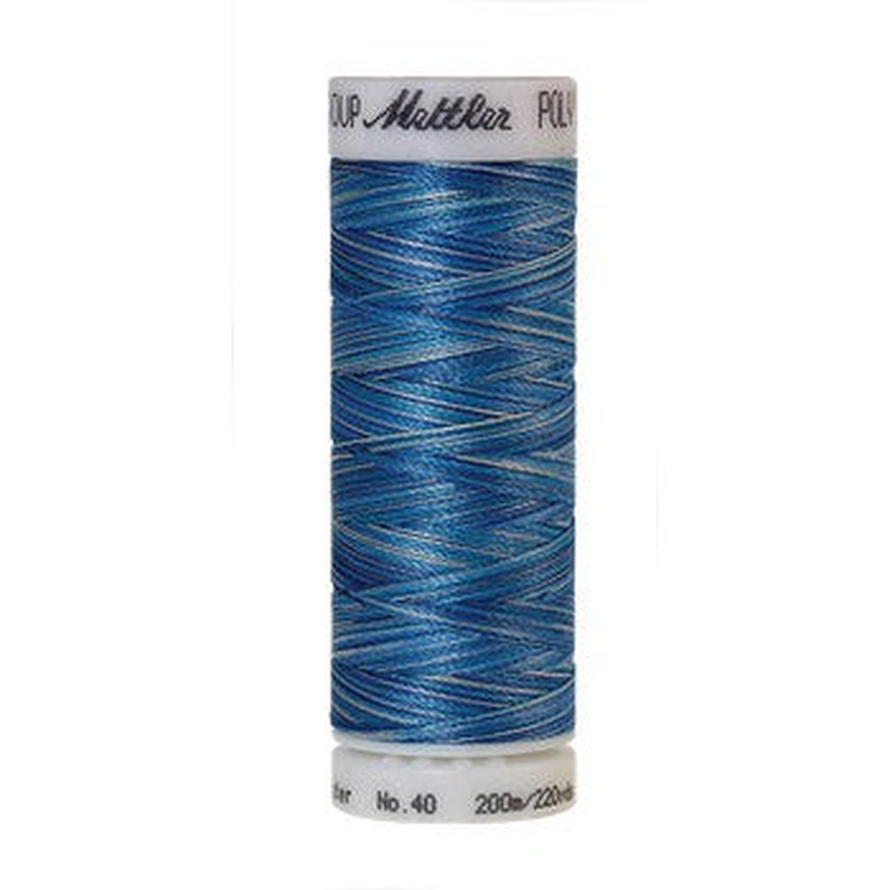 Mettler embroidery thread spool in Faded Denim (9605) - 40wt 200m