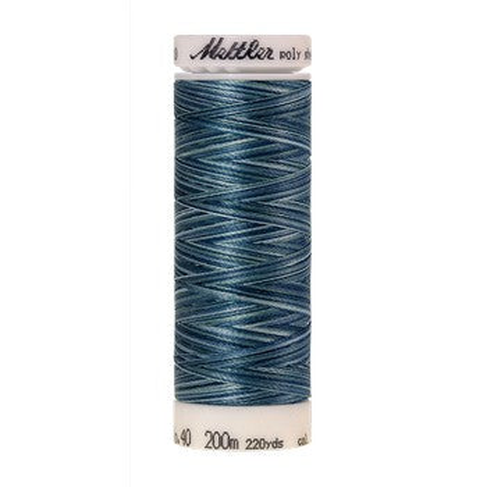 Mettler embroidery thread spool in Indigo Shades (9928) - 40wt 200m