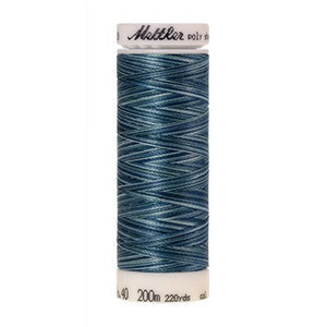 Mettler embroidery thread spool in Indigo Shades (9928) - 40wt 200m