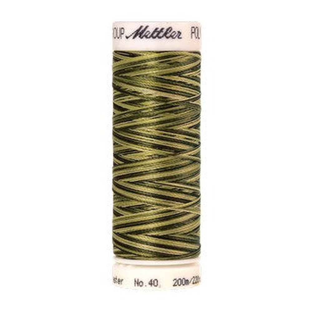 Mettler embroidery thread spool in Mossy Tones (9976) - 40wt 200m