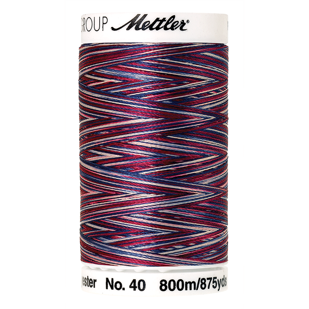 Mettler embroidery thread spool in American Flag (9918) - 40wt 800m