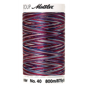 Mettler embroidery thread spool in American Flag (9918) - 40wt 800m