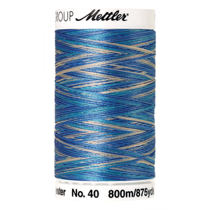 Mettler embroidery thread spool in Faded Denim (9605) - 40wt 800m