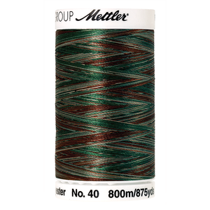 Mettler embroidery thread spool in Forest Woods (9982) - 40wt 800m