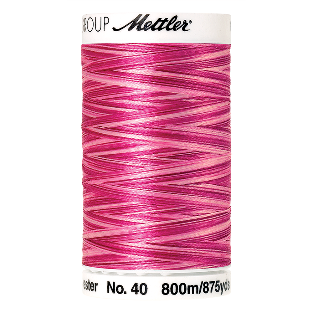 Mettler embroidery thread spool in Lipstick Pinks (9923) - 40wt 800m