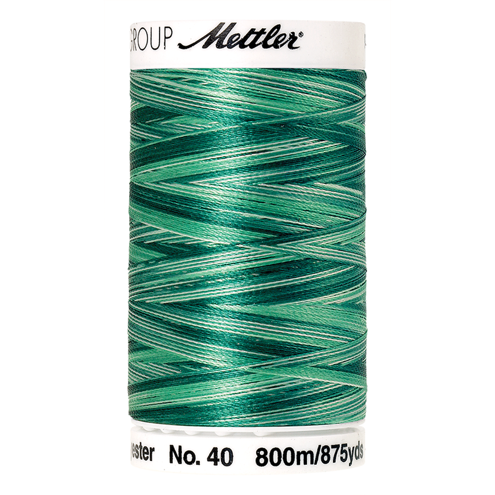 Mettler embroidery thread spool in Minty Leaves (9931) - 40wt 800m