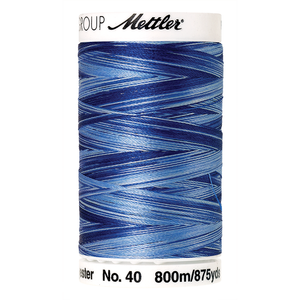 Mettler embroidery thread spool in Nautical Blues (9929) - 40wt 800m