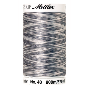 Mettler embroidery thread spool in Overcast Greys (9920) - 40wt 800m