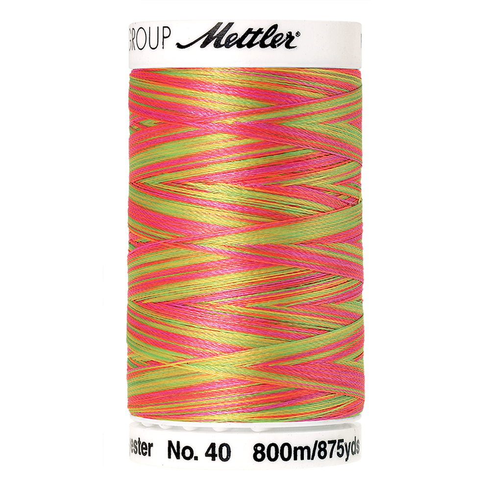 Mettler embroidery thread spool in Sporty Neons (9914) - 40wt 800m