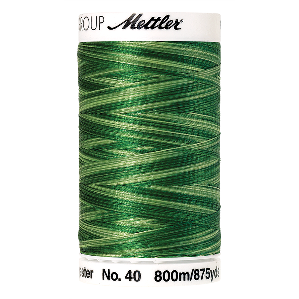 Mettler embroidery thread spool in Spring Grass (9932) - 40wt 800m