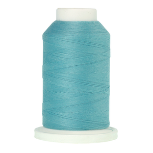 Mettler embroidery thread spool in Aqua (0408) - 72/2 1000m