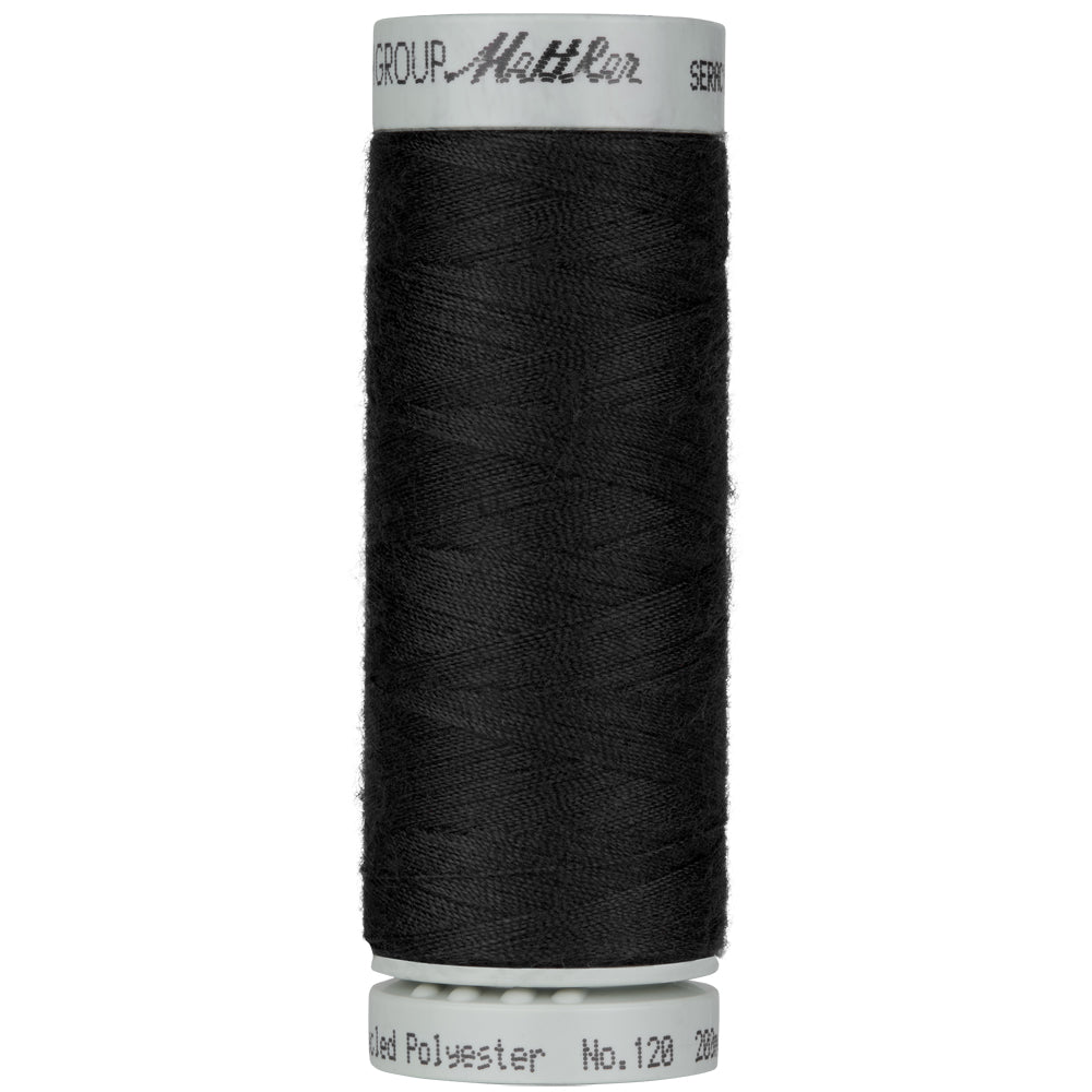 Mettler Seracycle sewing thread spool in Black (4000) - 71/2 200m