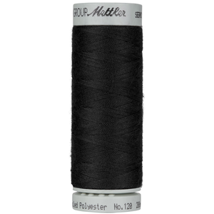 Mettler Seracycle sewing thread spool in Black (4000) - 71/2 200m