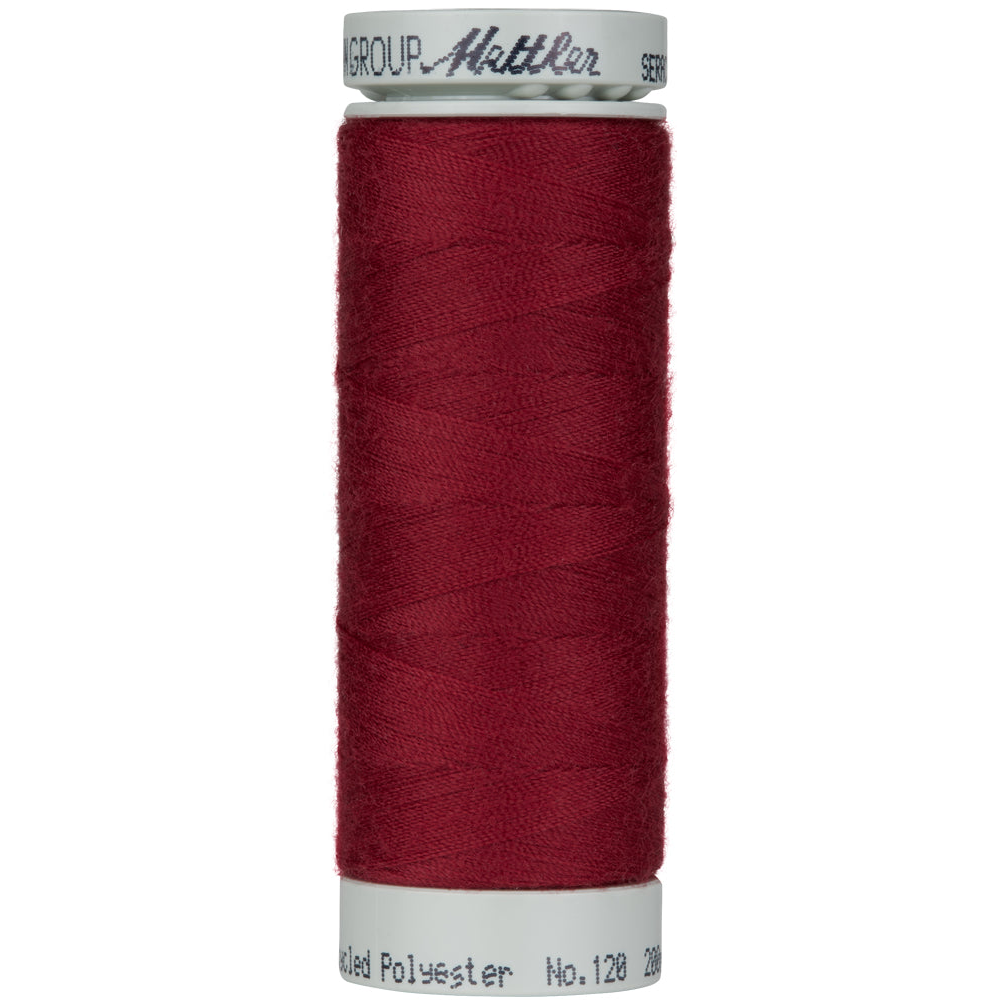 Mettler Seracycle sewing thread spool in Cranberry (918) - 71/2 200m