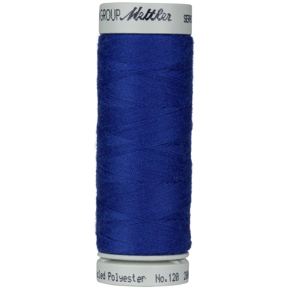 Mettler Seracycle sewing thread spool in Fire Blue (1078) - 71/2 200m
