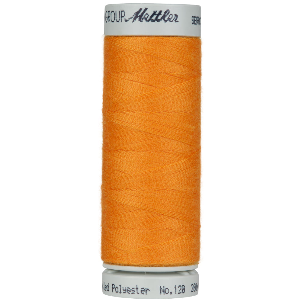 Mettler Seracycle sewing thread spool in Pumpkin (122) - 71/2 200m