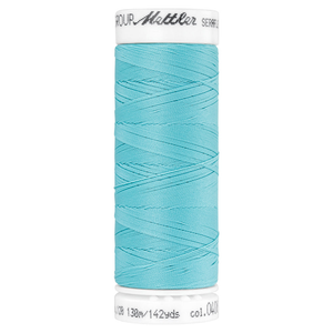 Mettler embroidery thread spool in Aqua (0408) - 83/3 130m