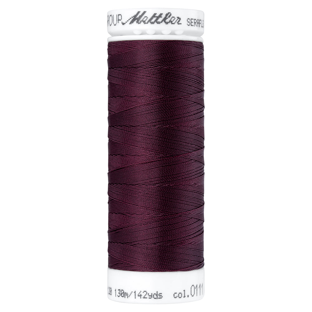 Mettler embroidery thread spool in Beet Red (0111) - 83/3 130m