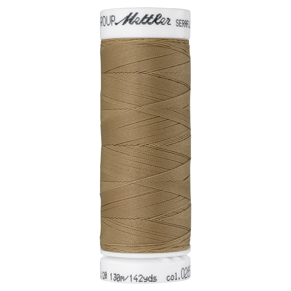Mettler embroidery thread spool in Caramel Cream (0285) - 83/3 130m