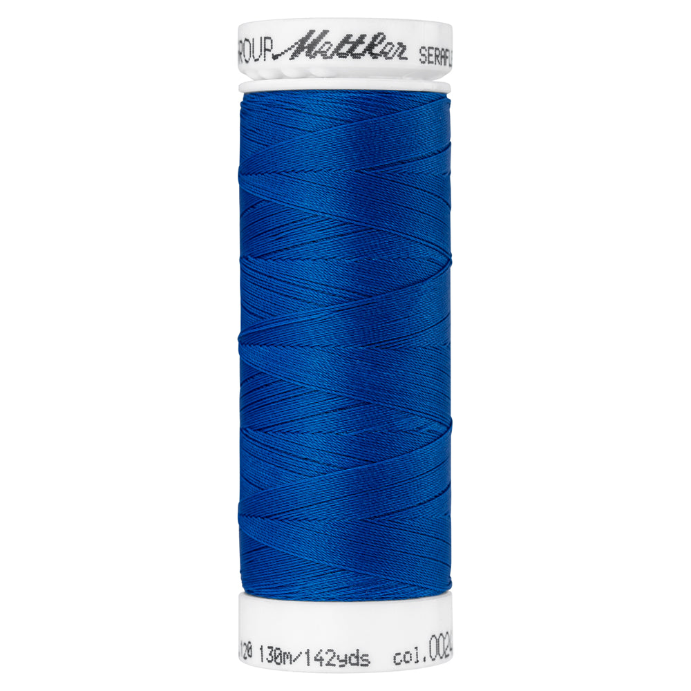 Mettler embroidery thread spool in Colonial Blue (0024) - 83/3 130m
