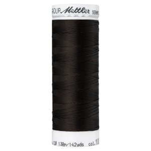 Mettler embroidery thread spool in Very Dark Brown (1002) - 83/3 130m