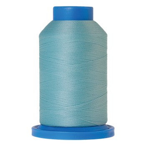 Mettler embroidery thread spool in Aqua (0408) - 51/1 1000m
