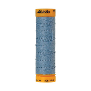 Mettler Seralon sewing thread spool in Azure Blue (0272) - 30/3 30m