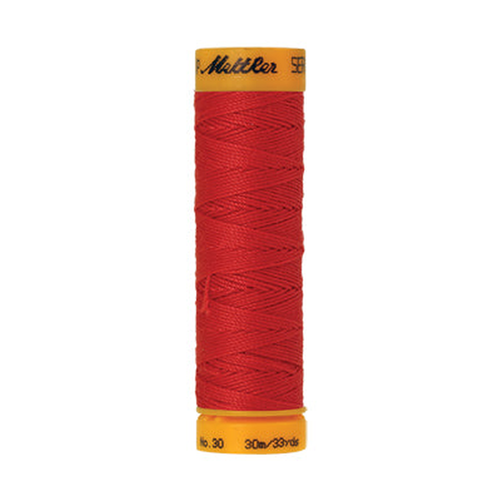 Mettler Seralon sewing thread spool in Candy Apple (0104) - 30/3 30m