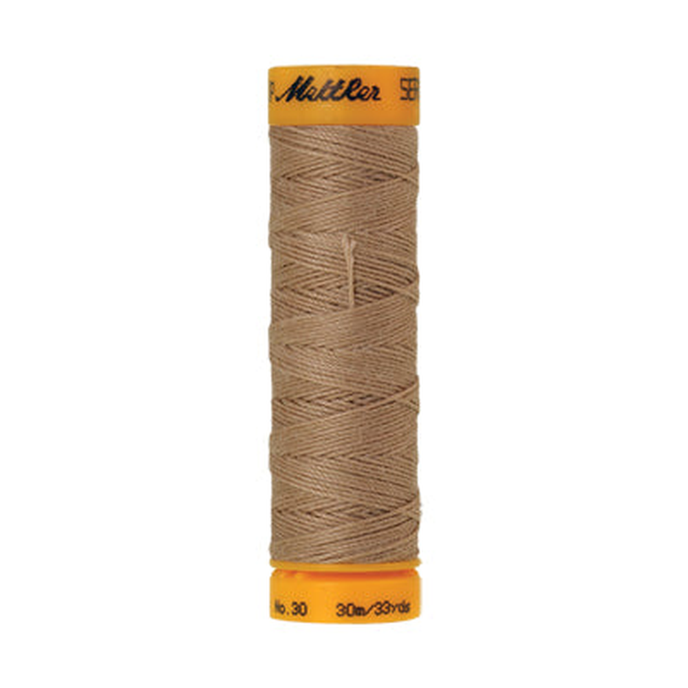 Mettler Seralon sewing thread spool in Caramel Cream (0285) - 30/3 30m