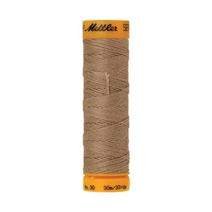 Mettler Seralon sewing thread spool in Caramel Cream (0285) - 30/3 30m