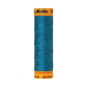Mettler Seralon sewing thread spool in Caribbean Blue (1394) - 30/3 30m