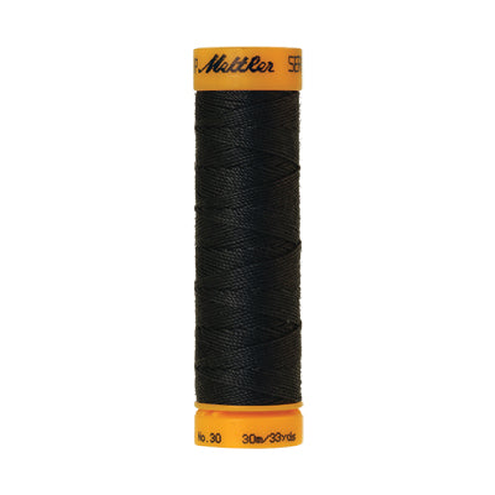 Mettler Seralon sewing thread spool in Charcoal (1282) - 30/3 30m