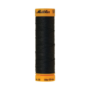 Mettler Seralon sewing thread spool in Charcoal (1282) - 30/3 30m