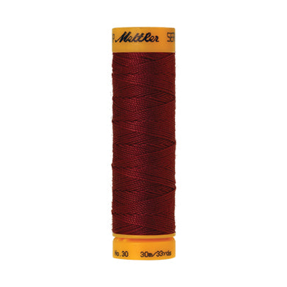 Mettler Seralon sewing thread spool in Cranberry (0918) - 30/3 30m