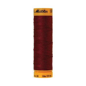 Mettler Seralon sewing thread spool in Cranberry (0918) - 30/3 30m