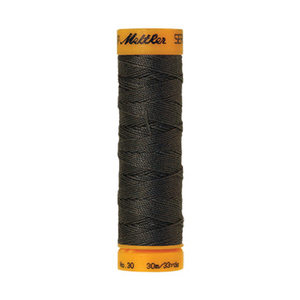 Mettler Seralon sewing thread spool in Dark Charcoal (0416) - 30/3 30m