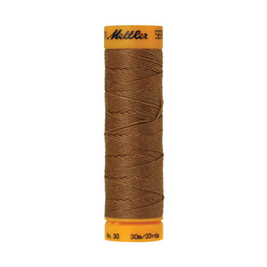 Mettler Seralon sewing thread spool in Dark Tan (0287) - 30/3 30m