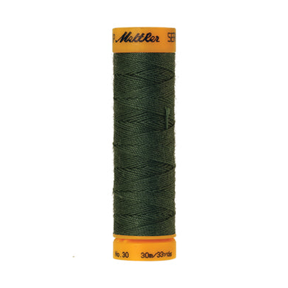 Mettler Seralon sewing thread spool in Deep Green (0627) - 30/3 30m