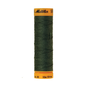 Mettler Seralon sewing thread spool in Deep Green (0627) - 30/3 30m