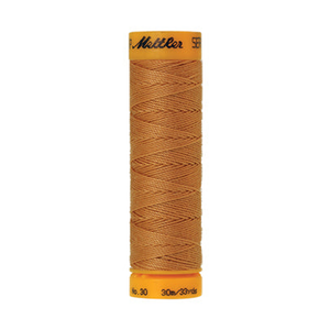 Mettler Seralon sewing thread spool in Dried Apricot (1172) - 30/3 30m