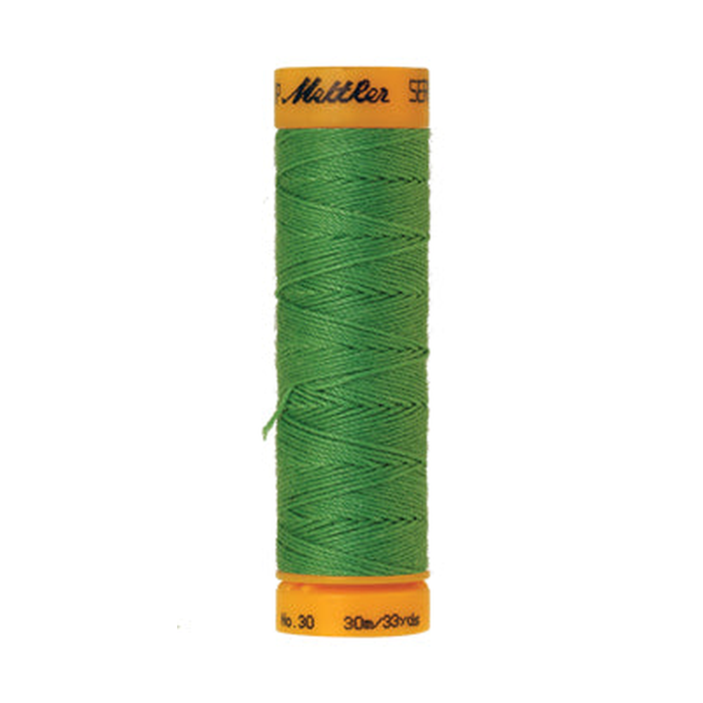 Mettler Seralon sewing thread spool in Light Kelly (1099) - 30/3 30m