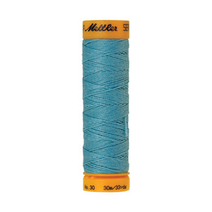 Mettler Seralon sewing thread spool in Turquoise (0409) - 30/3 30m
