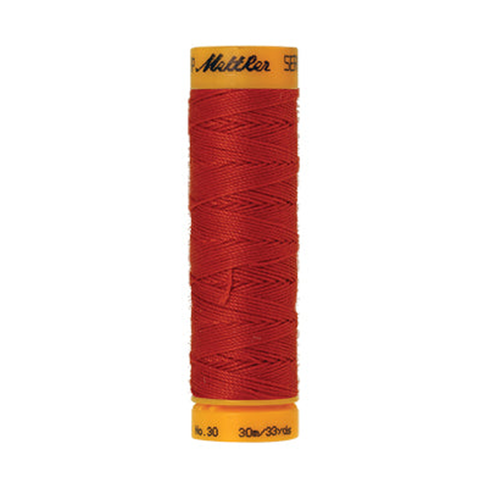Mettler Seralon sewing thread spool in Vermillion (1336) - 30/3 30m