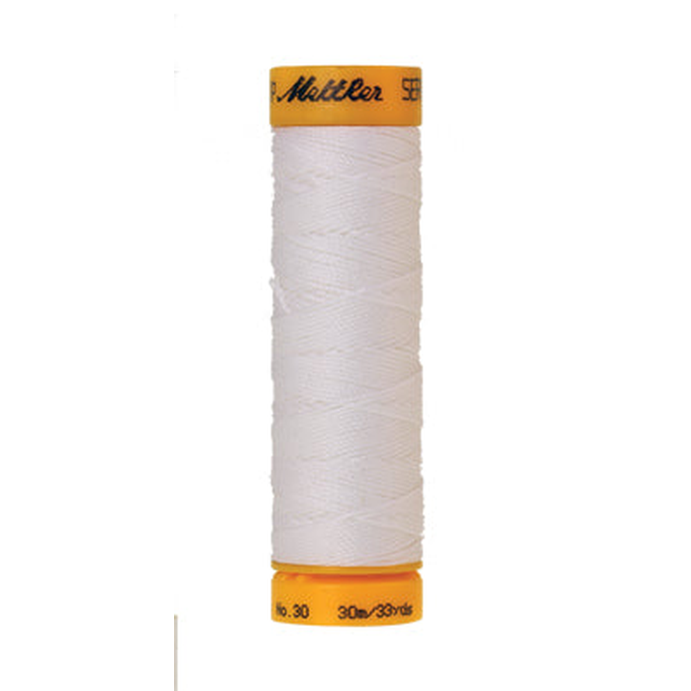 Mettler Seralon sewing thread spool in White (2000) - 30/3 30m