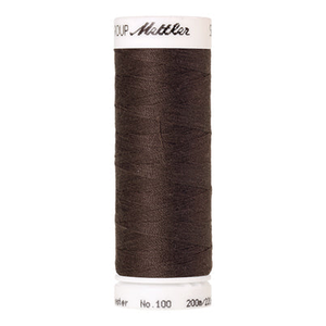 Mettler Seralon sewing thread spool in Polyest Earthy Brown Coal (0399) - 62/2 200m